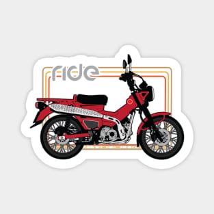 Ride honda trail 125 red Sticker